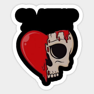 Go Ahead and Die / Skull Love Style Sticker